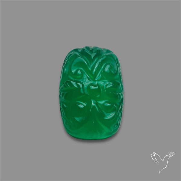 Zimbabwe Chrome Chalcedony Mughal Carving