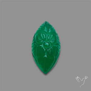 Zimbabwe Chrome Chalcedony Mughal Carving