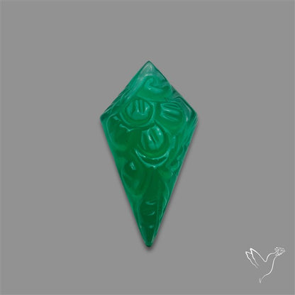 Zimbabwe Chrome Chalcedony Mughal Carving