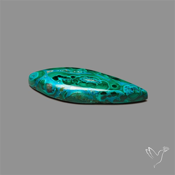 Chrysocolla In Malachite Cabochon