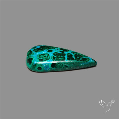 Chrysocolla In Malachite Cabochon
