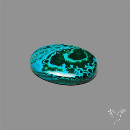 Chrysocolla In Malachite Cabochon