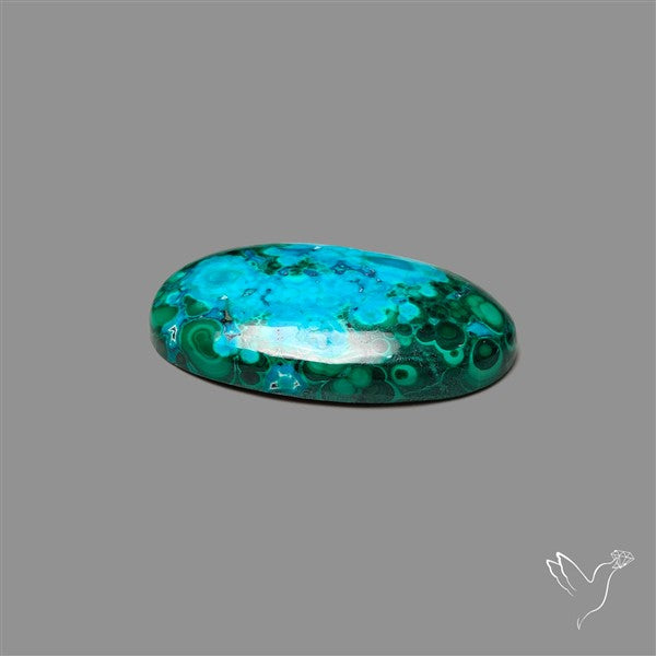 Chrysocolla In Malachite Cabochon