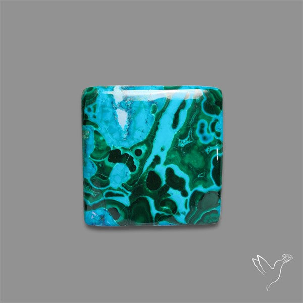 Chrysocolla In Malachite Cabochon