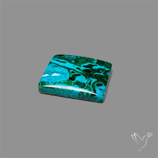Chrysocolla In Malachite Cabochon