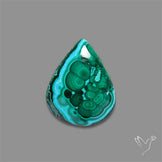 Chrysocolla In Malachite Cabochon