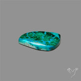 Chrysocolla In Malachite Cabochon