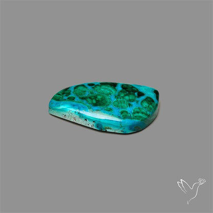 Chrysocolla In Malachite Cabochon