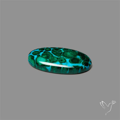 Chrysocolla In Malachite Cabochon