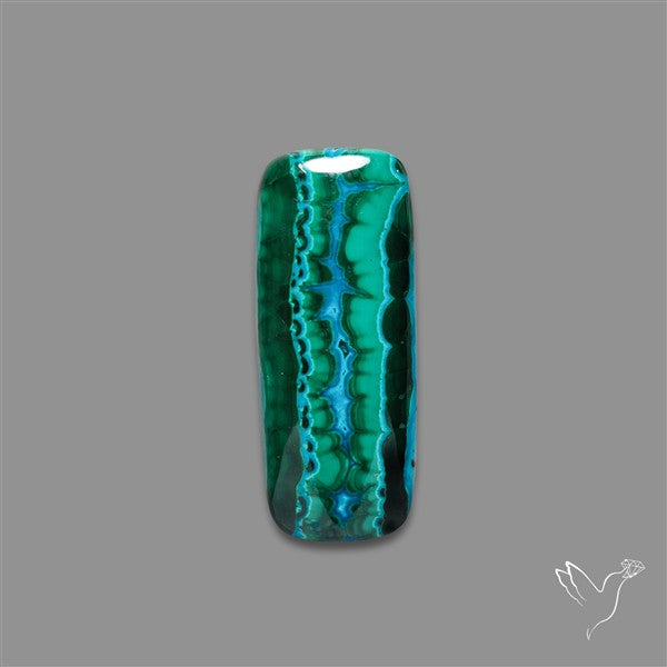 Chrysocolla In Malachite Cabochon