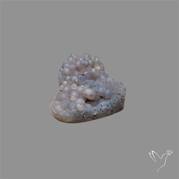 Grape Agate Druzy Heart