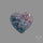 Grape Agate Druzy Heart