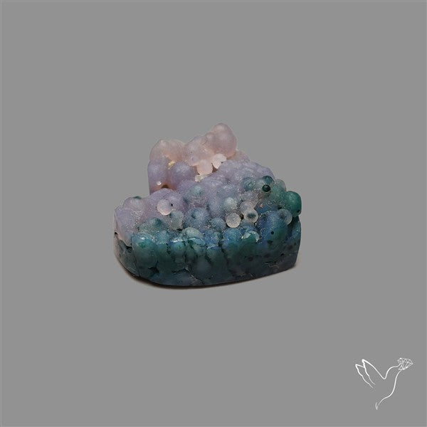 Grape Agate Druzy Heart