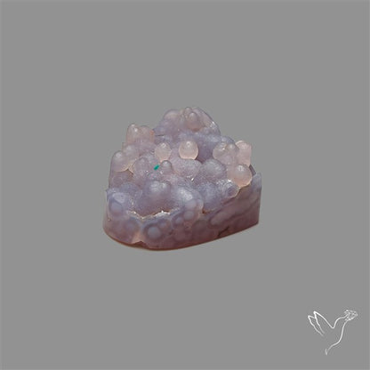 Grape Agate Druzy Heart