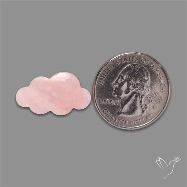 Peruvian Pink Opal Cloud Carving