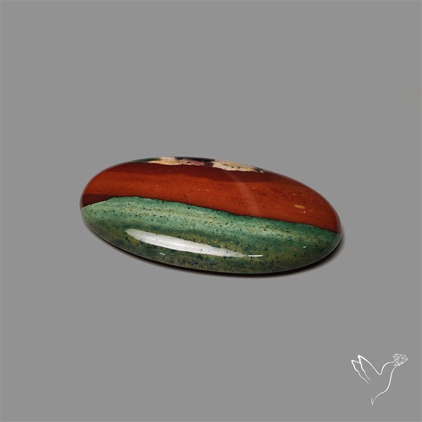 Bi-color Bloodstone Cabochon