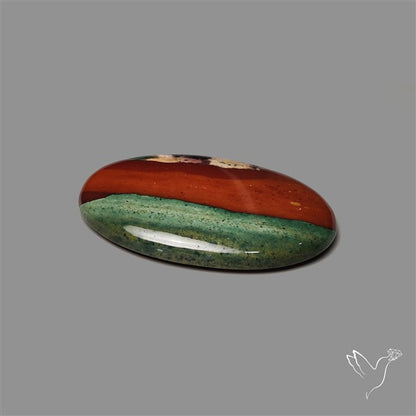 Bi-color Bloodstone Cabochon