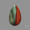Bi-color Bloodstone Cabochon