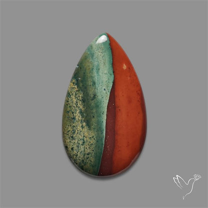 Bi-color Bloodstone Cabochon