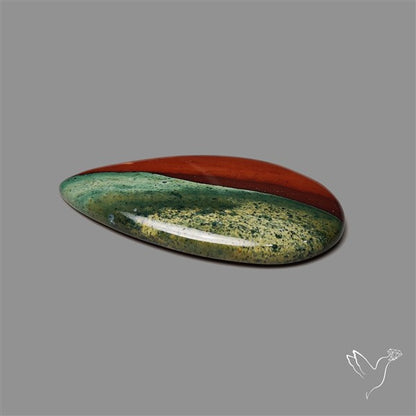 Bi-color Bloodstone Cabochon