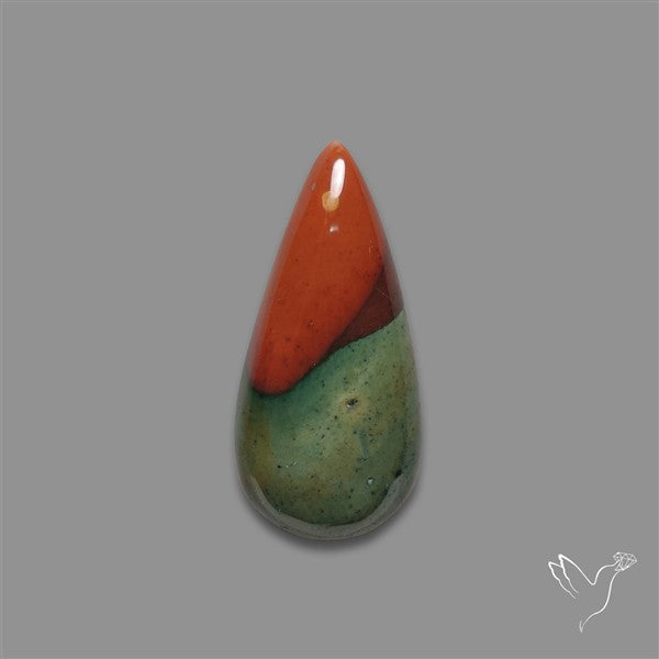 Bi-color Bloodstone Cabochon