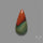 Bi-color Bloodstone Cabochon