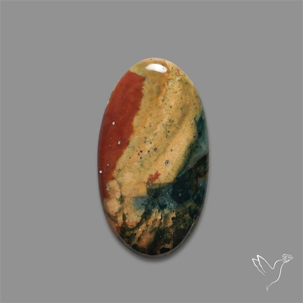 Bi-color Bloodstone Cabochon