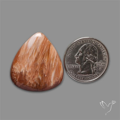 Orange-Brown Calcite Cabochon