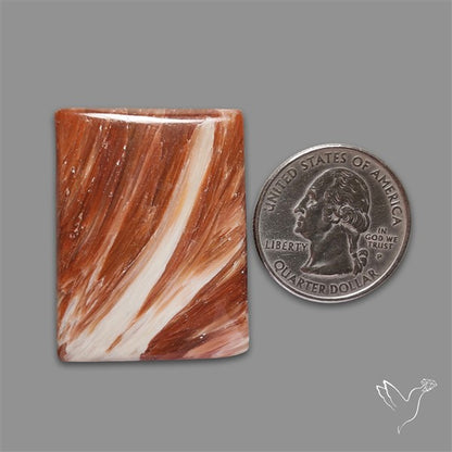 Orange-Brown Calcite Cabochon