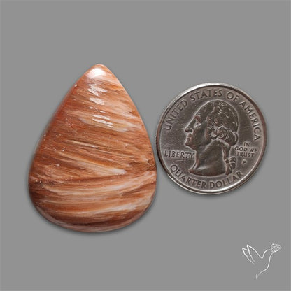 Orange-Brown Calcite Cabochon