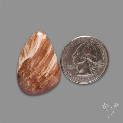 Orange-Brown Calcite Cabochon