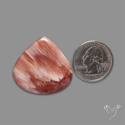 Orange-Brown Calcite Cabochon