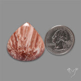 Orange-Brown Calcite Cabochon