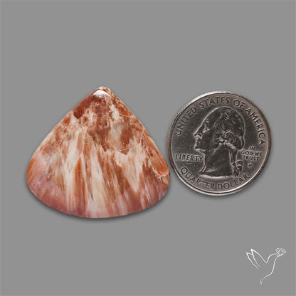 Orange-Brown Calcite Cabochon
