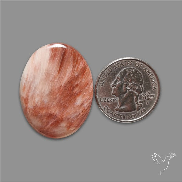 Orange-Brown Calcite Cabochon