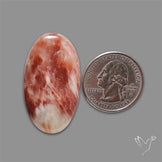 Orange-Brown Calcite Cabochon