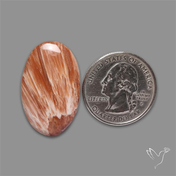 Orange-Brown Calcite Cabochon