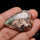 Bloodshot Iolite Sunstone Cabochon with Green Tourmaline Inclusion