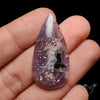 Bloodshot Iolite Sunstone Cabochon with Green Tourmaline Inclusion