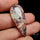 Bloodshot Iolite Sunstone Cabochon with Green Tourmaline Inclusion