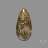 Lodolite Garden Quartz with Golden Rutile Inclusions Cabochon (Raw Backs)