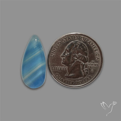 Aquatine Lemurian Calcite Cabochon