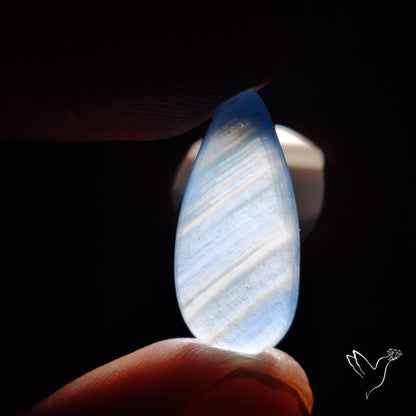 Aquatine Lemurian Calcite Cabochon