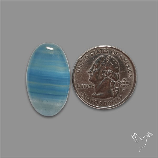 Aquatine Lemurian Calcite Cabochon