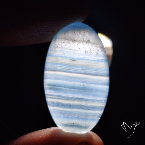 Aquatine Lemurian Calcite Cabochon