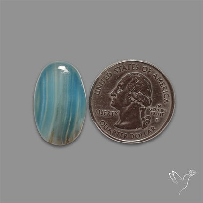 Aquatine Lemurian Calcite Cabochon