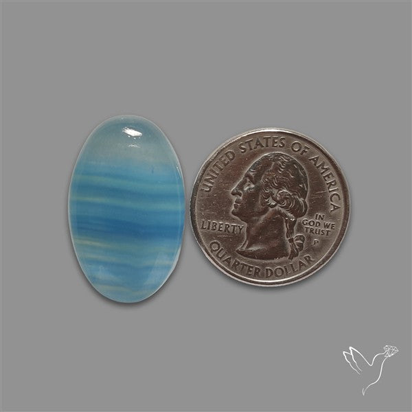 Aquatine Lemurian Calcite Cabochon
