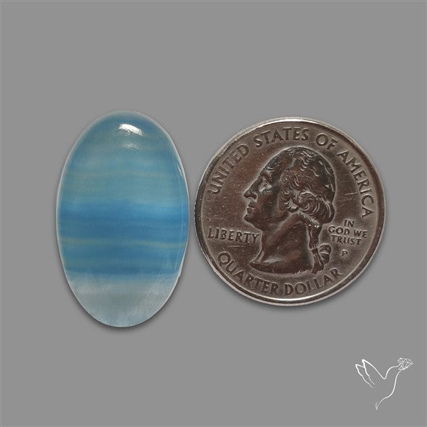 Aquatine Lemurian Calcite Cabochon