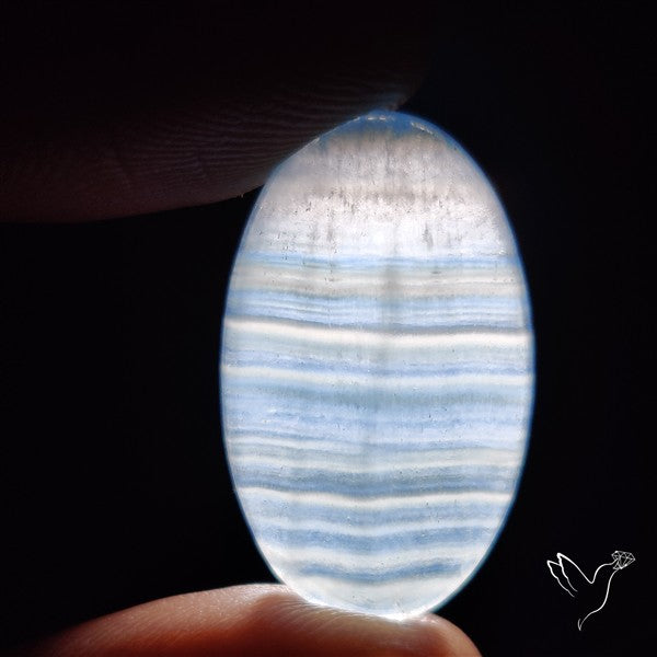 Aquatine Lemurian Calcite Cabochon