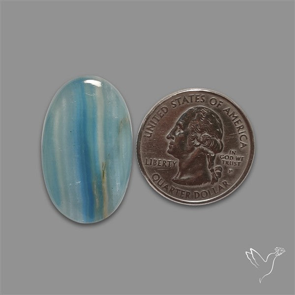Aquatine Lemurian Calcite Cabochon